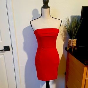Shero Red Strapless Dress M
